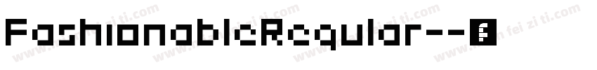 FashionableRegular-字体转换