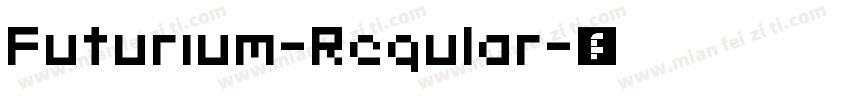Futurium-Regular字体转换