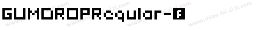 GUMDROPRegular字体转换