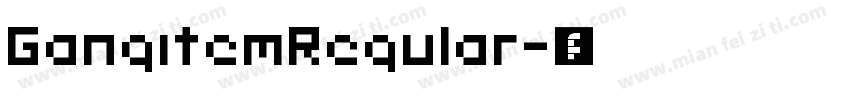 GangitemRegular字体转换