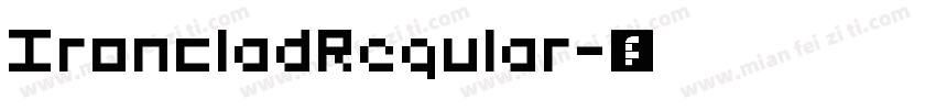 IroncladRegular字体转换