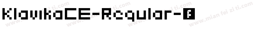 KlavikaCE-Regular字体转换