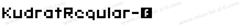 KudratRegular字体转换