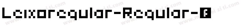 Leixoregular-Regular字体转换