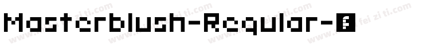 Masterblush-Regular字体转换