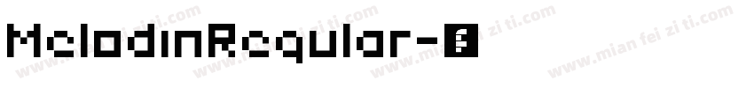 MelodinRegular字体转换