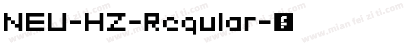 NEU-HZ-Regular字体转换