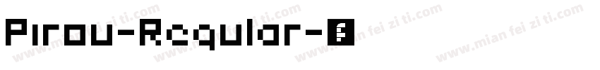 Pirou-Regular字体转换