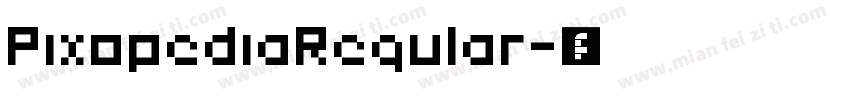 PixopediaRegular字体转换