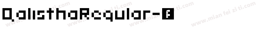 QalisthaRegular字体转换