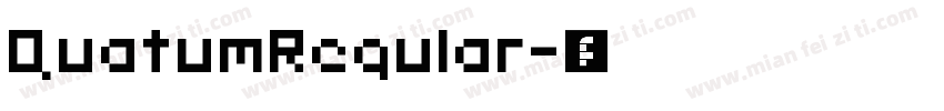QuatumRegular字体转换