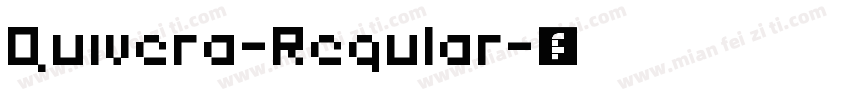Quivera-Regular字体转换