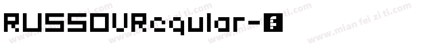RUSSOVRegular字体转换