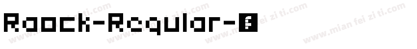 Raock-Regular字体转换