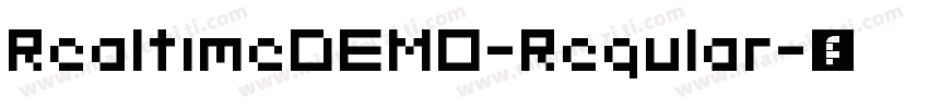 RealtimeDEMO-Regular字体转换