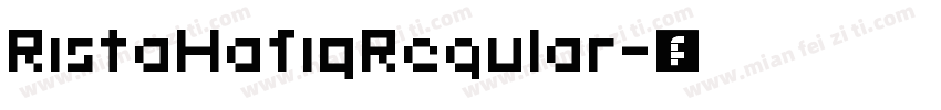 RistaHafiqRegular字体转换