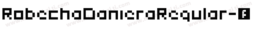 RobechaDanieraRegular字体转换
