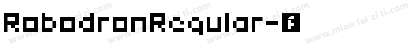 RobodronRegular字体转换