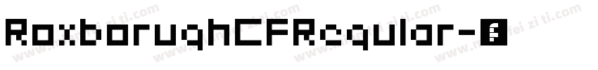 RoxborughCFRegular字体转换