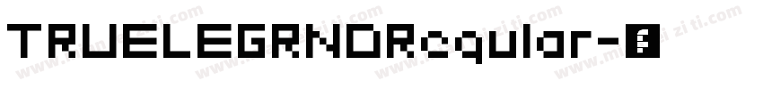 TRUELEGRNDRegular字体转换