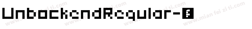 UnbockendRegular字体转换