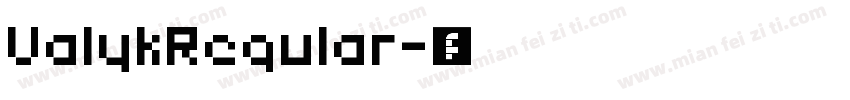 ValykRegular字体转换