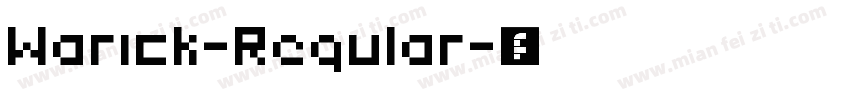 Warick-Regular字体转换