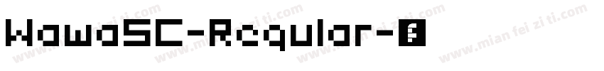 WawaSC-Regular字体转换