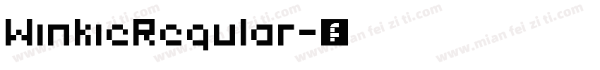 WinkieRegular字体转换