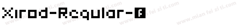 Xirod-Regular字体转换