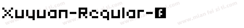 Xuyuan-Regular字体转换