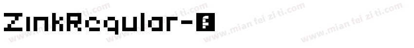ZinkRegular字体转换