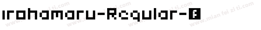 irohamaru-Regular字体转换
