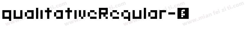 qualitativeRegular字体转换