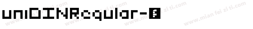 uniDINRegular字体转换
