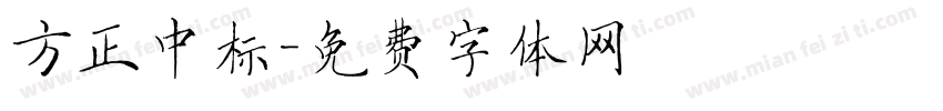 方正中标字体转换