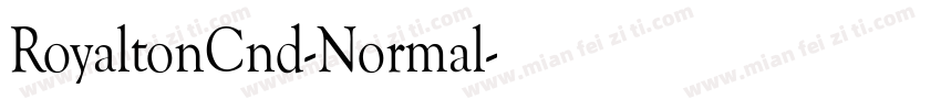 RoyaltonCnd-Normal字体转换