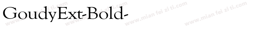 GoudyExt-Bold字体转换