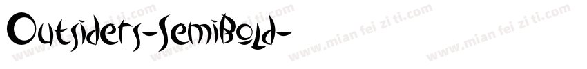 Outsiders-SemiBold字体转换