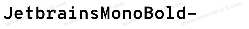 JetbrainsMonoBold字体转换