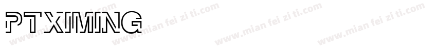 PTximing字体转换