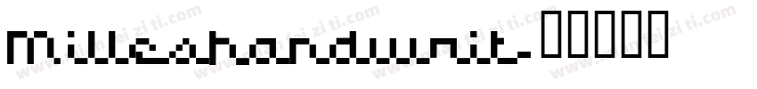 Milleshandwrit字体转换