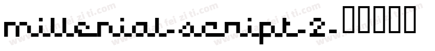 millenial-script-2字体转换