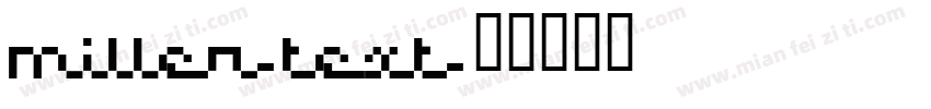 miller-text字体转换