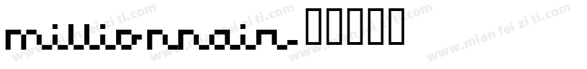 millionnair字体转换