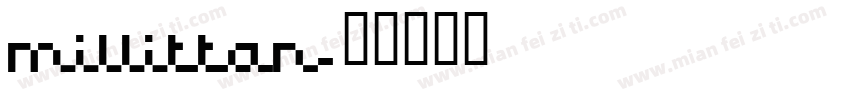 millittan字体转换