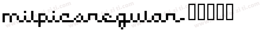 milpicsregular字体转换