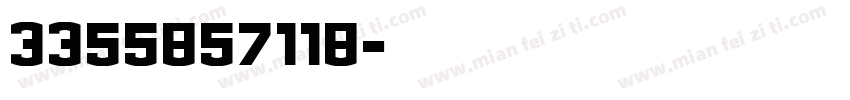 3355857118字体转换