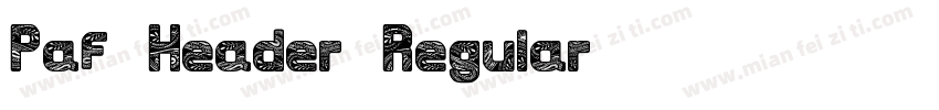 Paf-Header-Regular字体转换