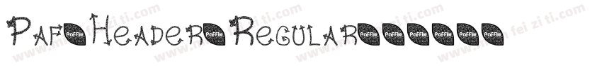 Paf-Header-Regular字体转换